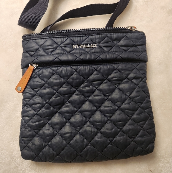 MZ Wallace Midnight Blue Quilted Crossbody Bag - Picture 10 of 10